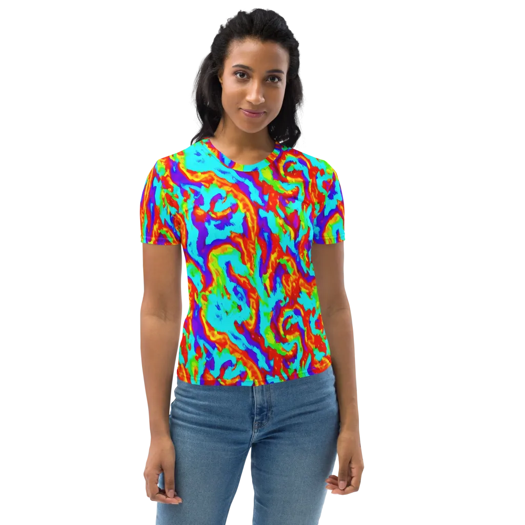 Candy Riot on Women's Crew Neck T-Shirt — Front