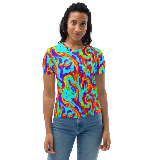 Candy Riot on a Women's Crew Neck T-Shirt