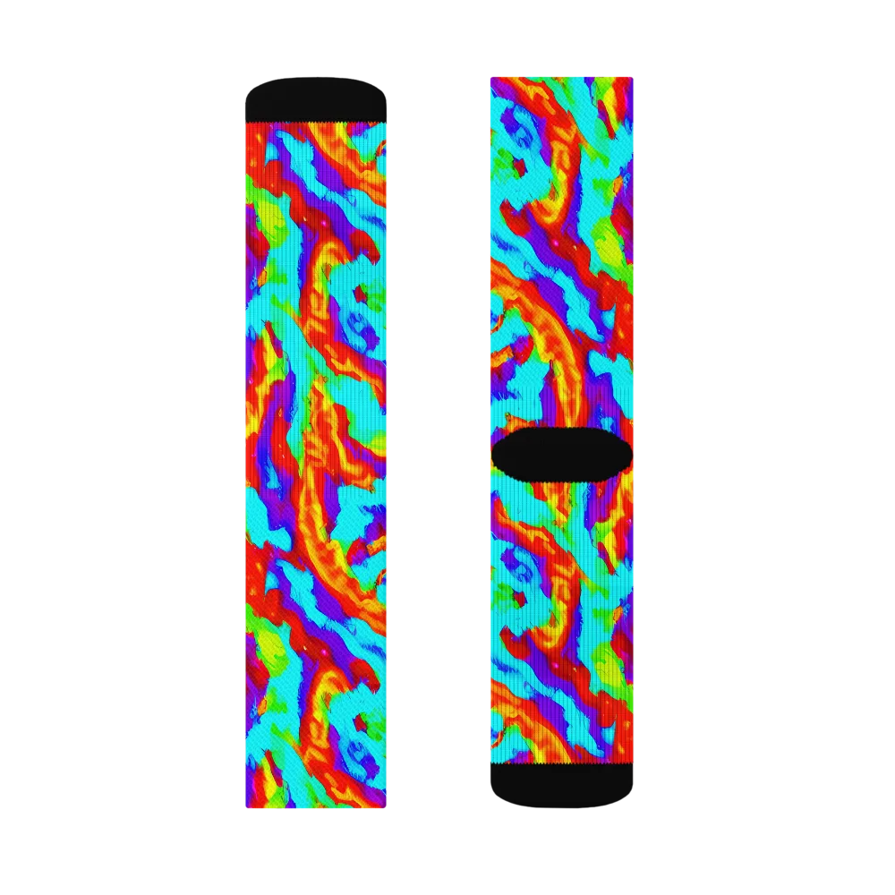Candy Riot on Socks — Right Sock