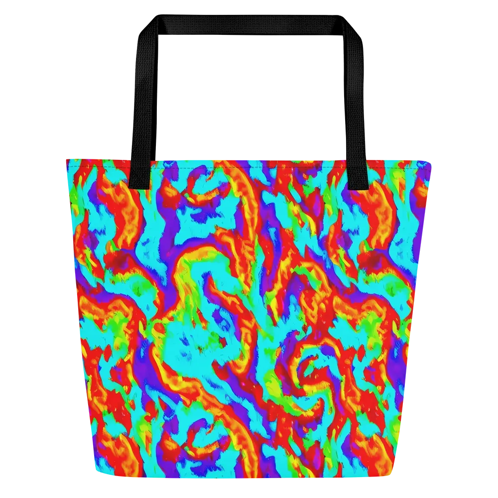 Candy Riot on Large Tote Bag W/ Pocket — Front