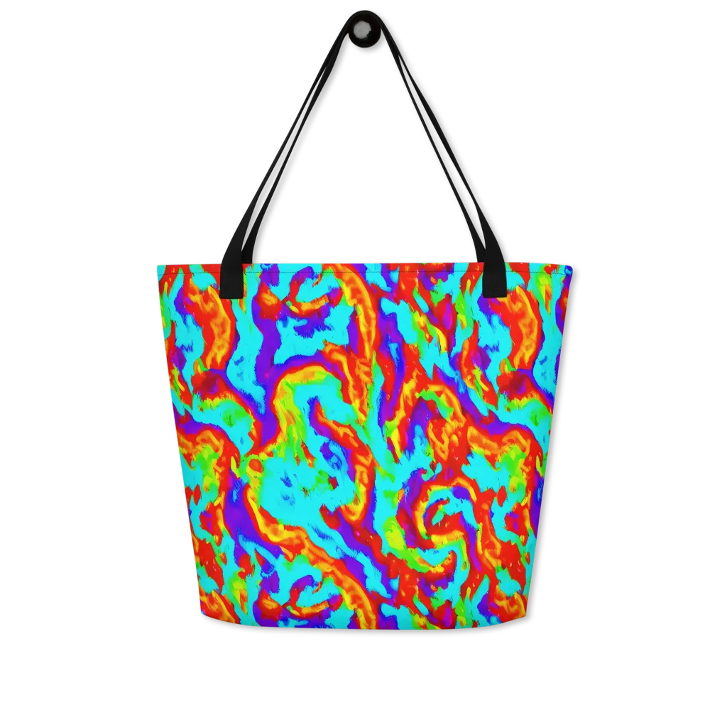 Candy Riot on Large Tote Bag W/ Pocket — Front