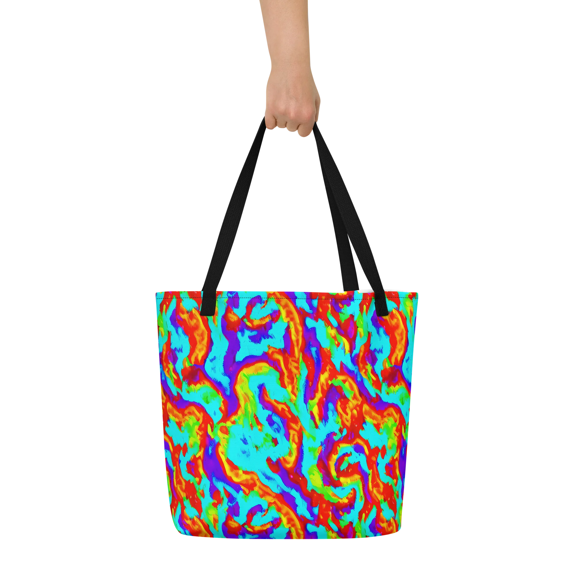 Candy Riot on Large Tote Bag W/ Pocket — Front