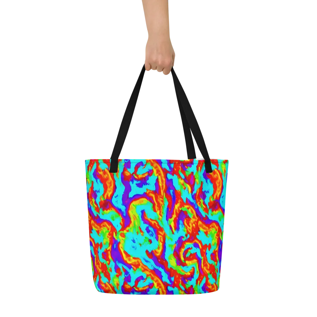 Candy Riot on Large Tote Bag W/ Pocket — Front