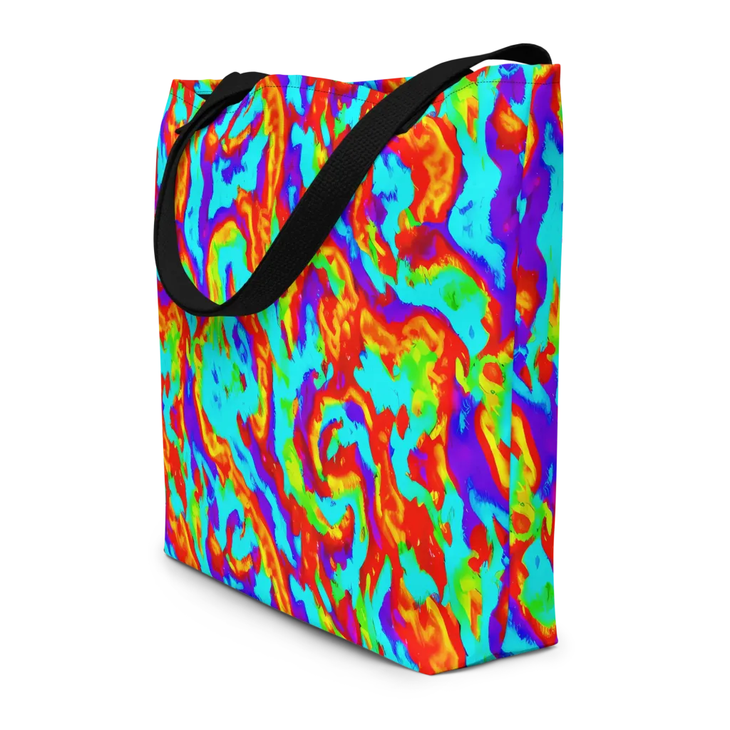Candy Riot on Large Tote Bag W/ Pocket — Front