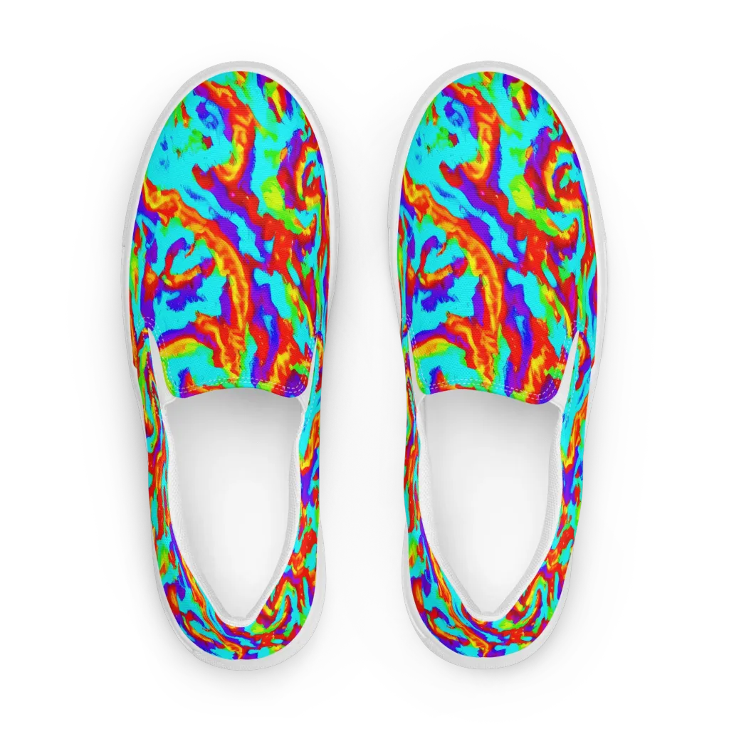 Candy Riot on Women's Slip-On Canvas Shoes — Front