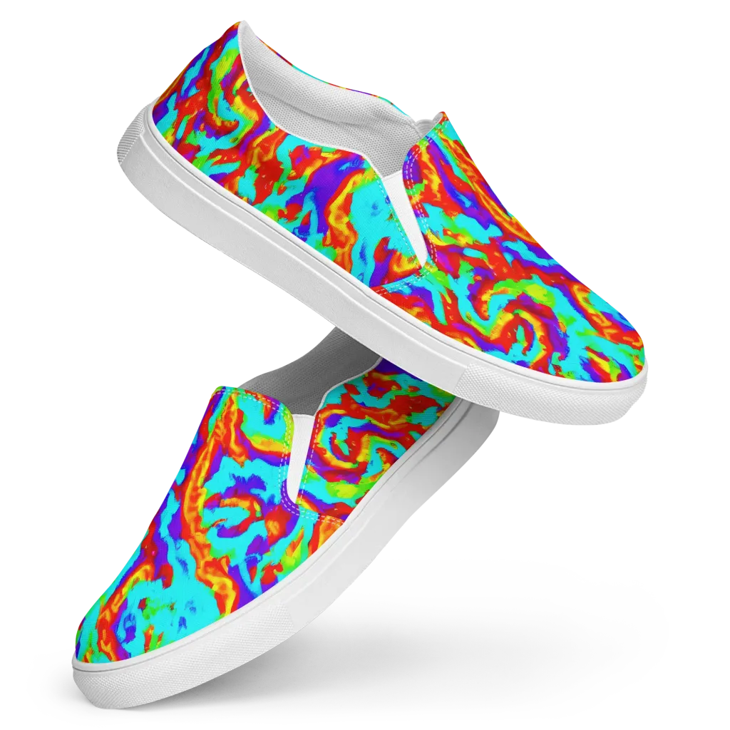 Candy Riot on Women's Slip-On Canvas Shoes — Front