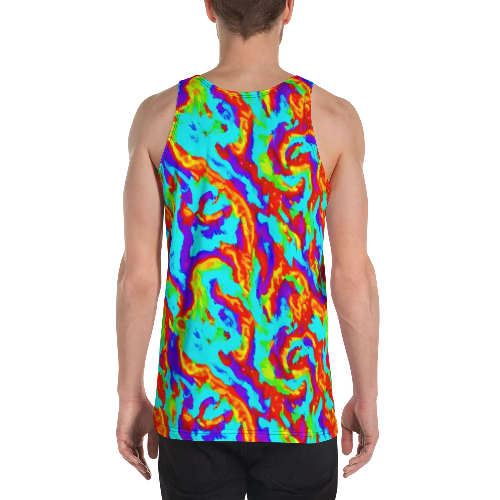 Candy Riot on Men's Tank Top — Back