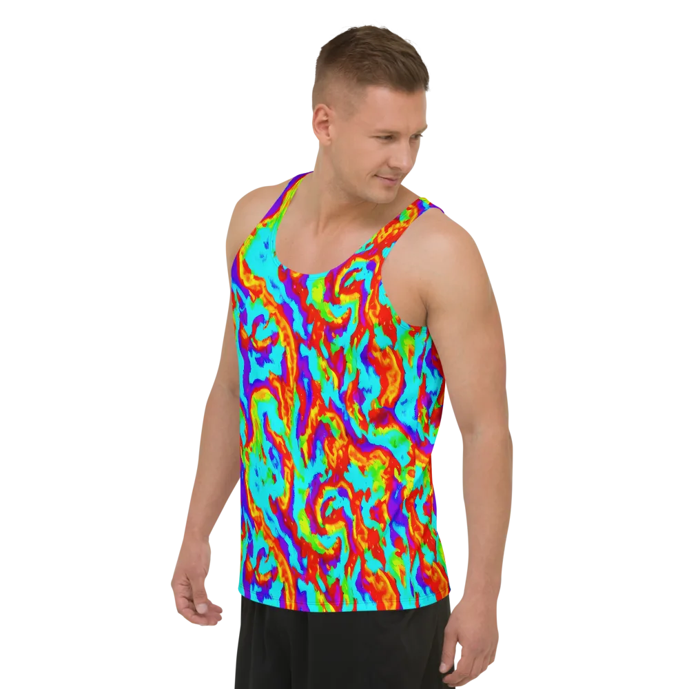 Candy Riot on Men's Tank Top — Left Front