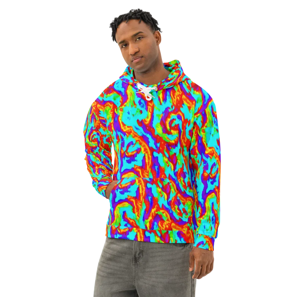 Candy Riot on Cotton Hoodie — Left Front