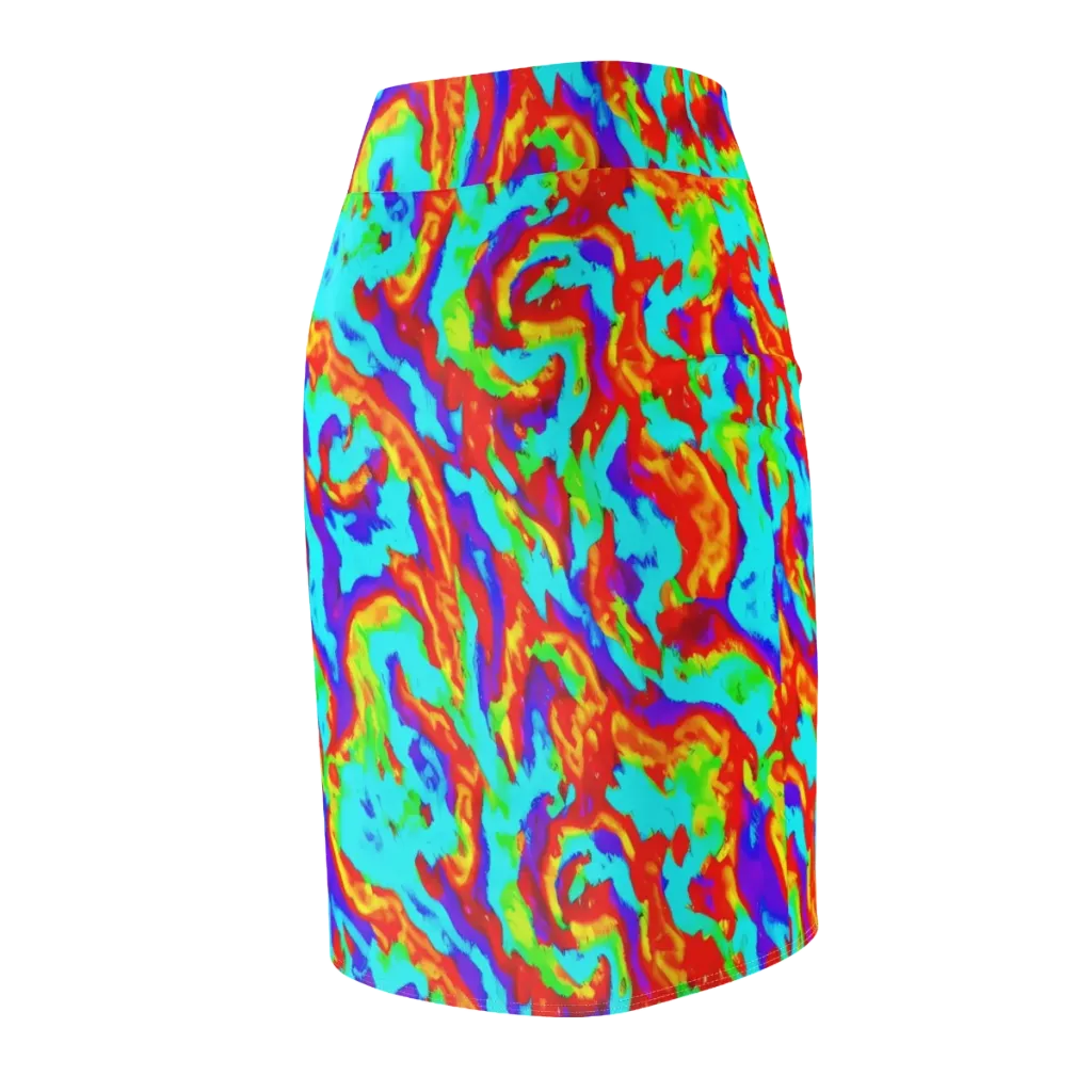 Candy Riot on Pencil Skirt — Back Side