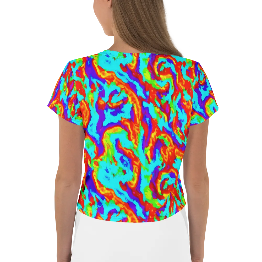 Candy Riot on Crop Tee — Back