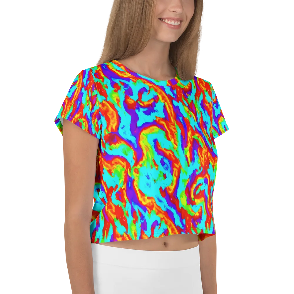 Candy Riot on Crop Tee — Right