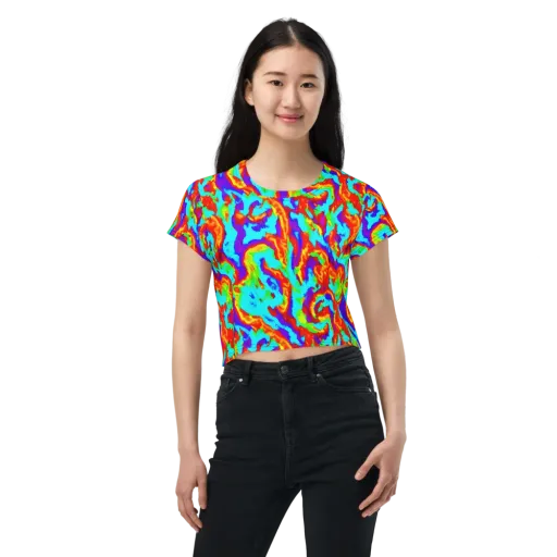 Candy Riot on a Crop Tee