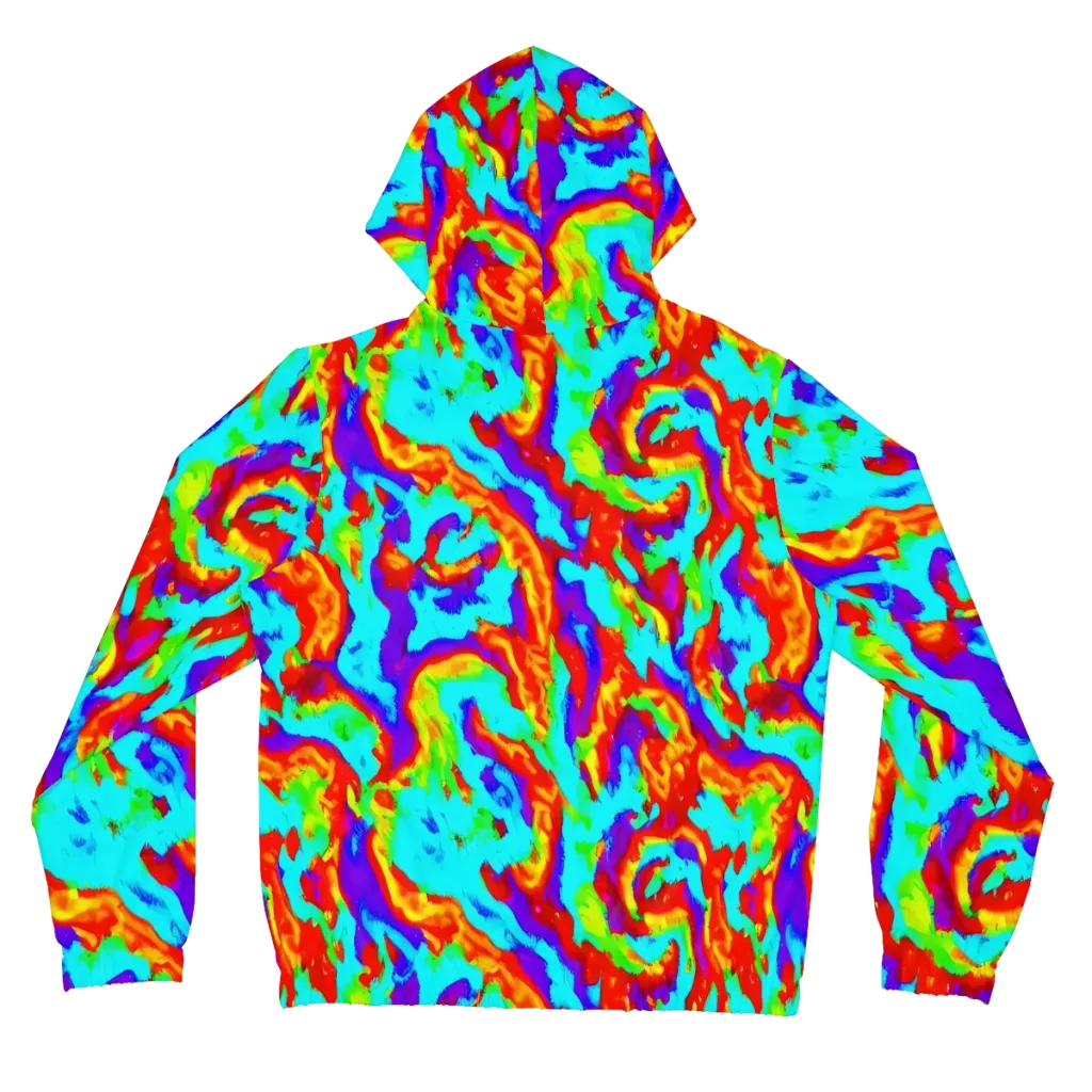Candy Riot on Women's Full-Zip Hoodie — Back
