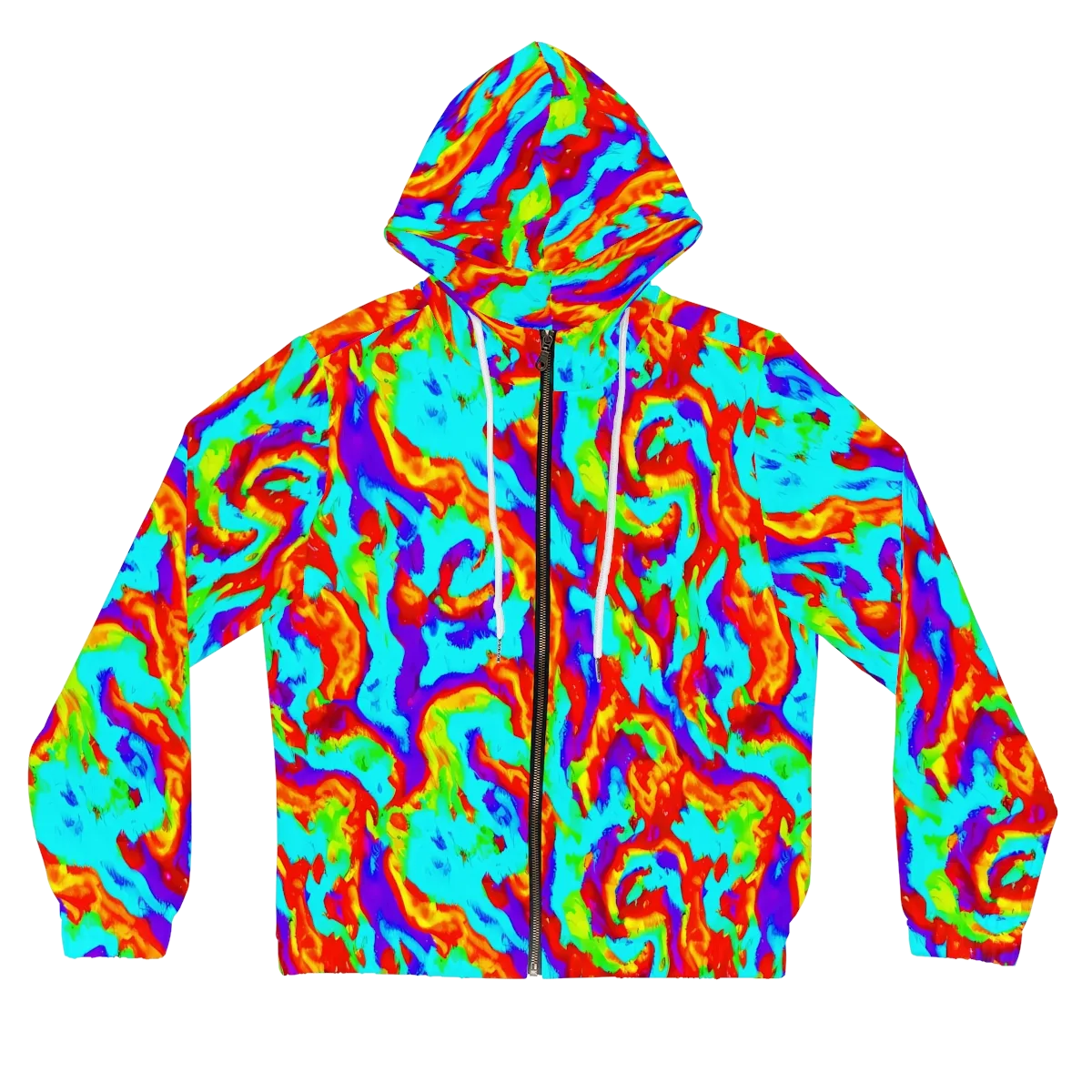 Candy Riot on Women's Full-Zip Hoodie — Front