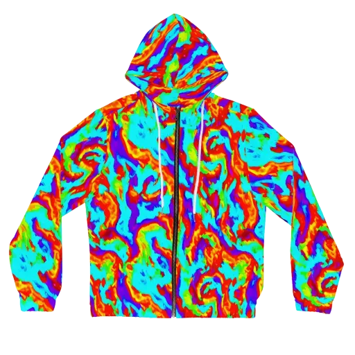 Candy Riot on a Women's Full-Zip Hoodie