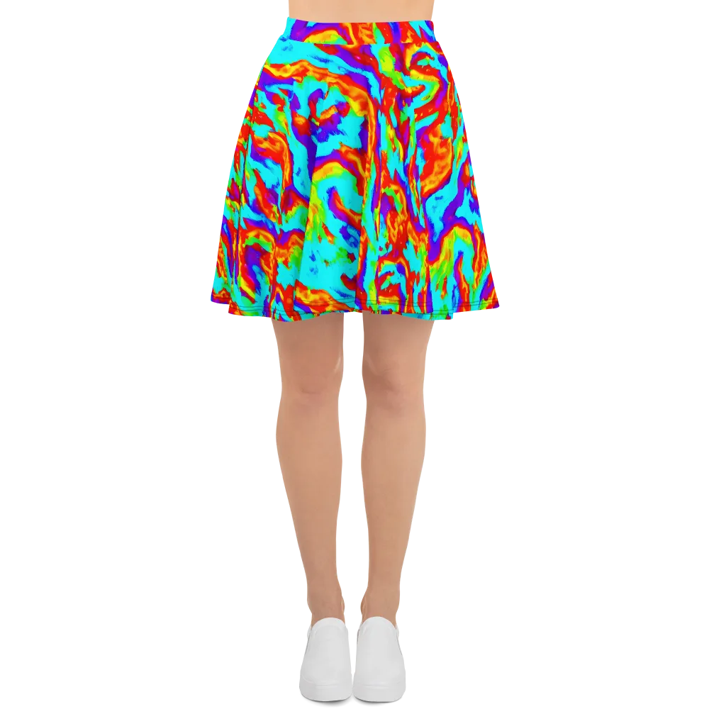 Candy Riot on Skater Skirt — Front