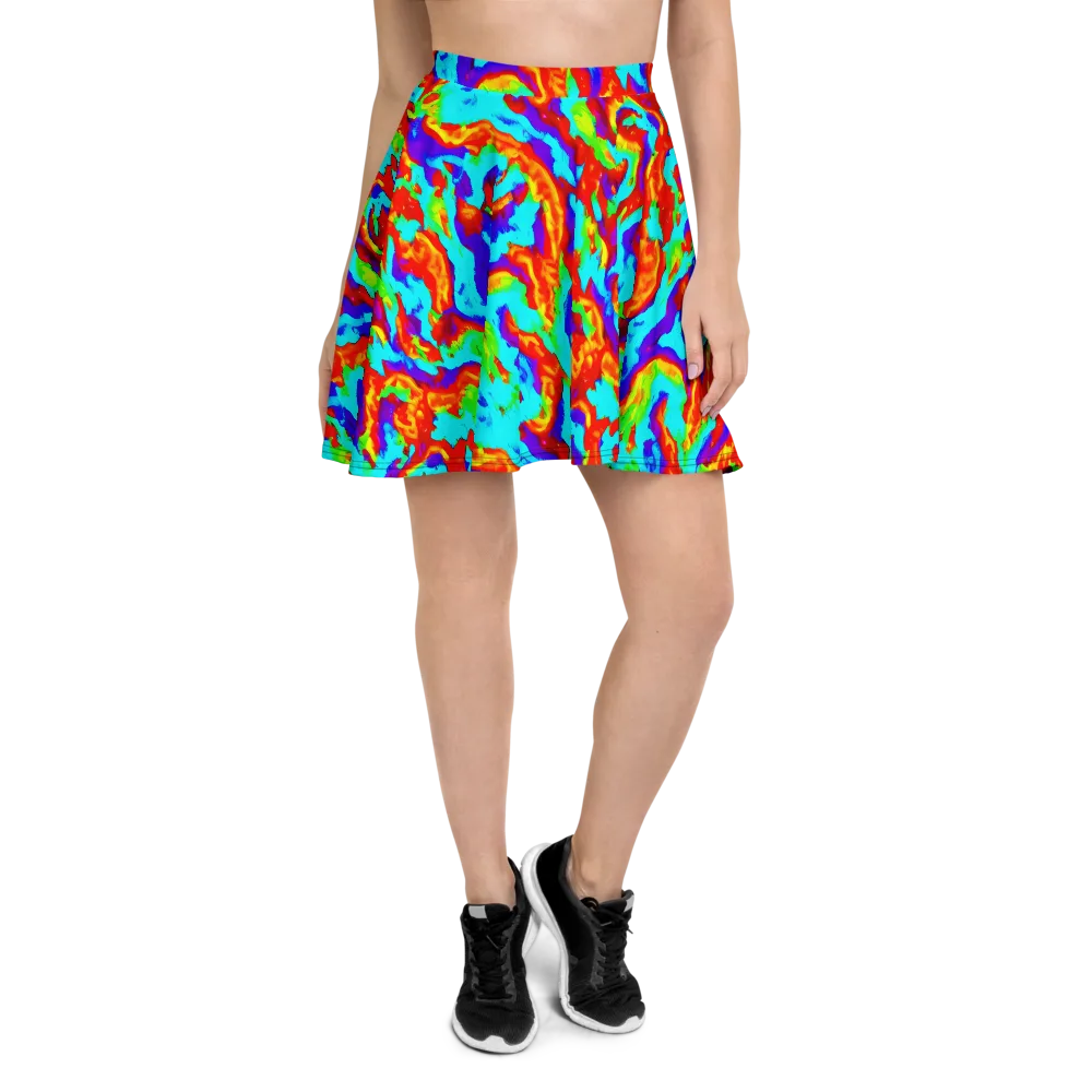 Candy Riot on Skater Skirt — Front