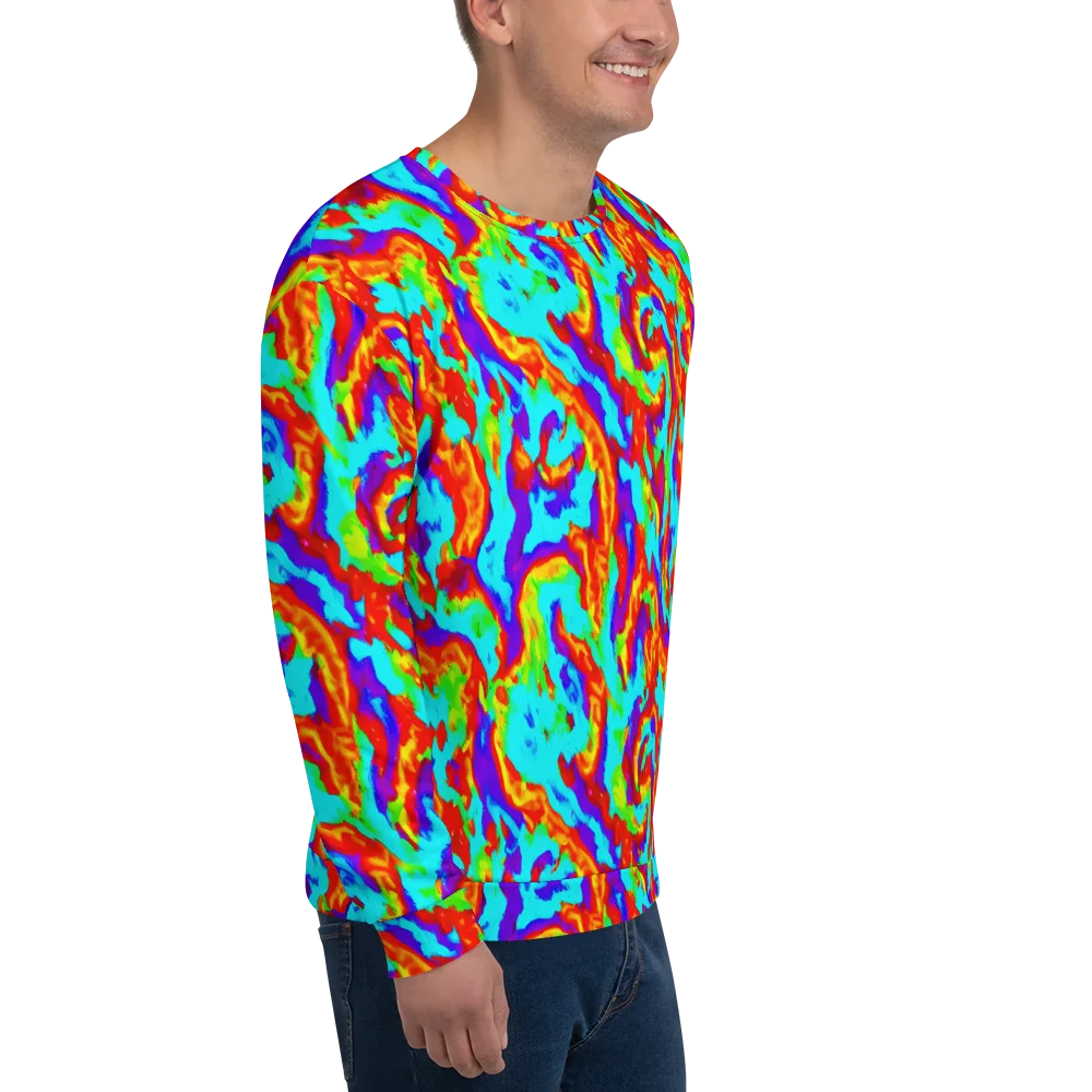 Candy Riot on Sweatshirt — Right Front