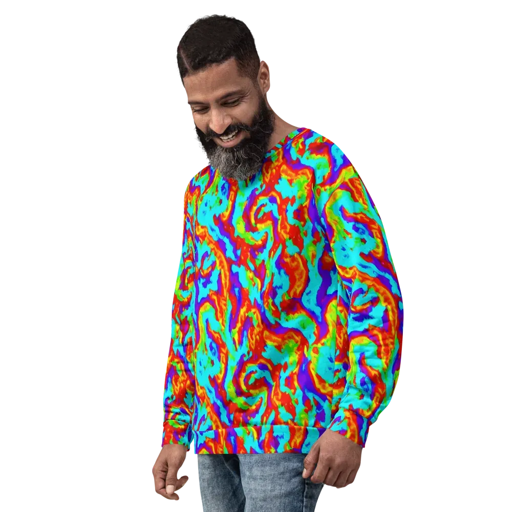 Candy Riot on Sweatshirt — Left Front