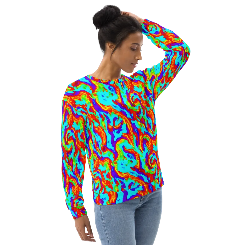 Candy Riot on Sweatshirt — Right Front