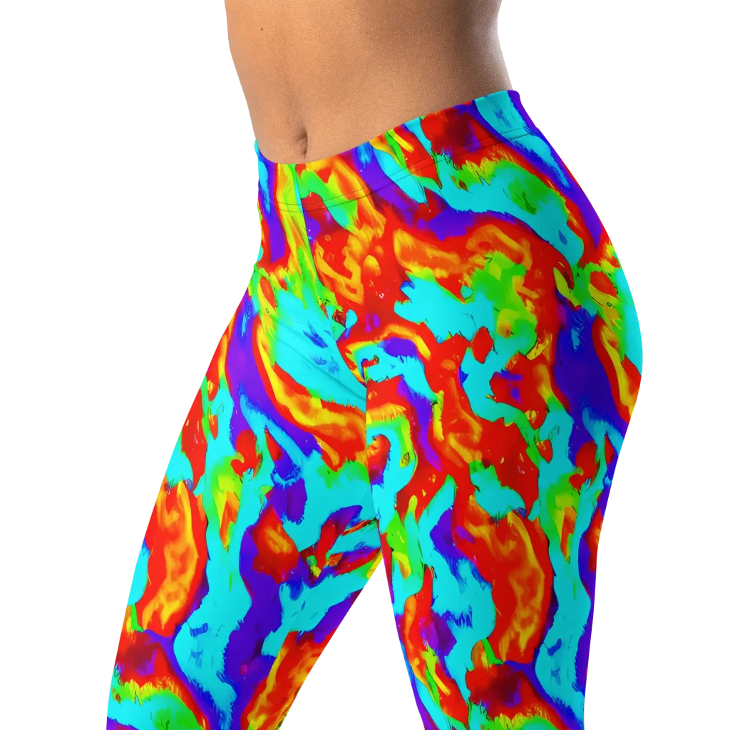 Candy Riot on Leggings — Left Front