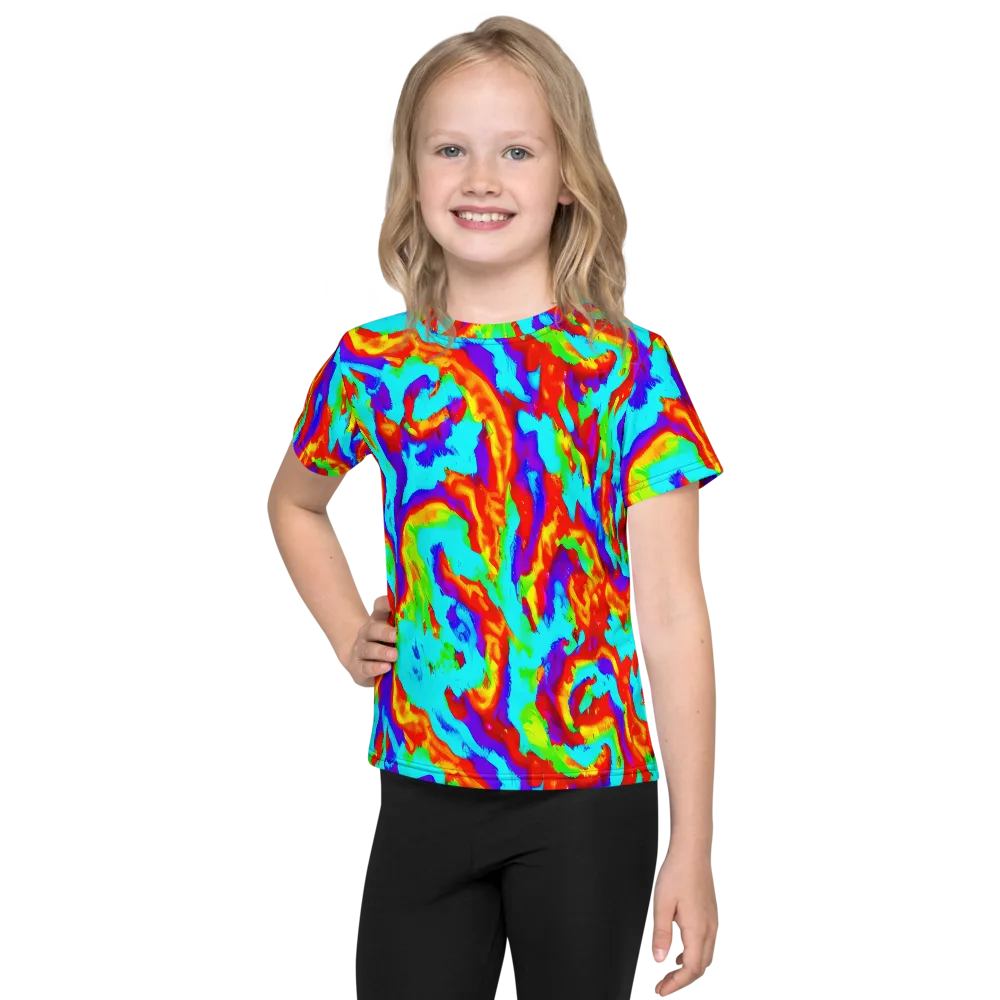 Candy Riot on Kids Crew Neck T-Shirt — Front