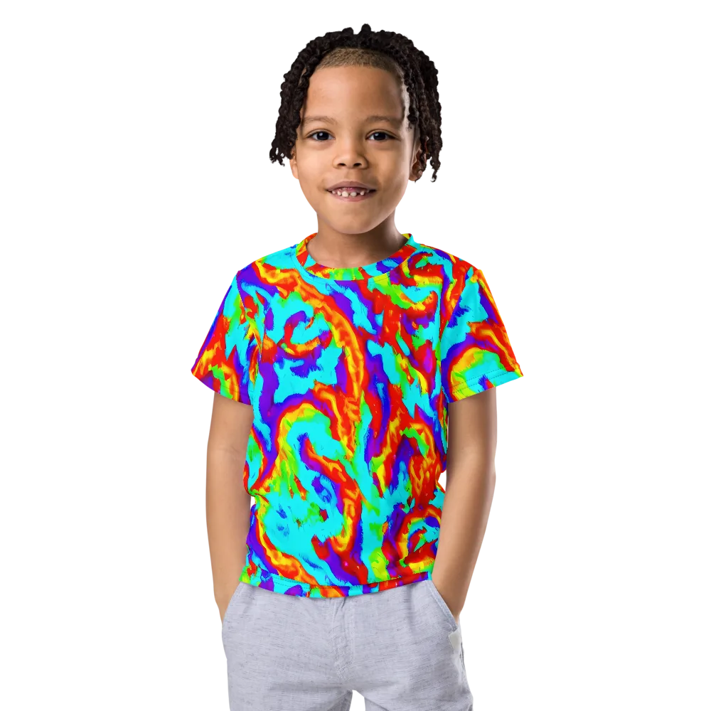 Candy Riot on Kids Crew Neck T-Shirt — Front