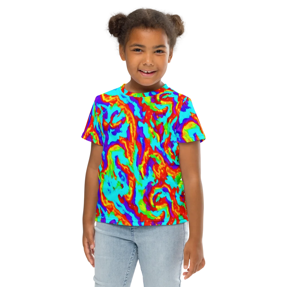 Candy Riot on Kids Crew Neck T-Shirt — Front