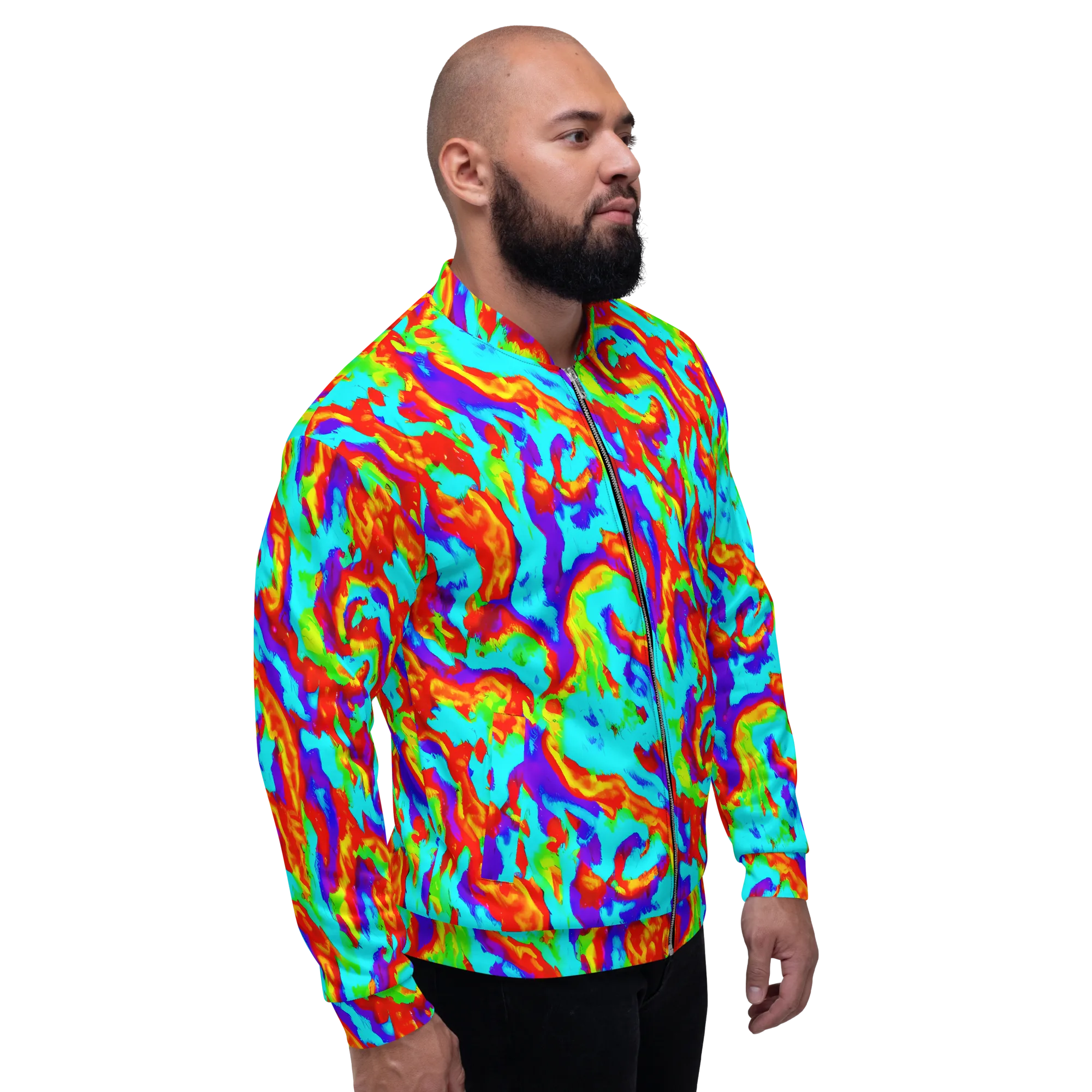 Candy Riot on Bomber Jacket — Right
