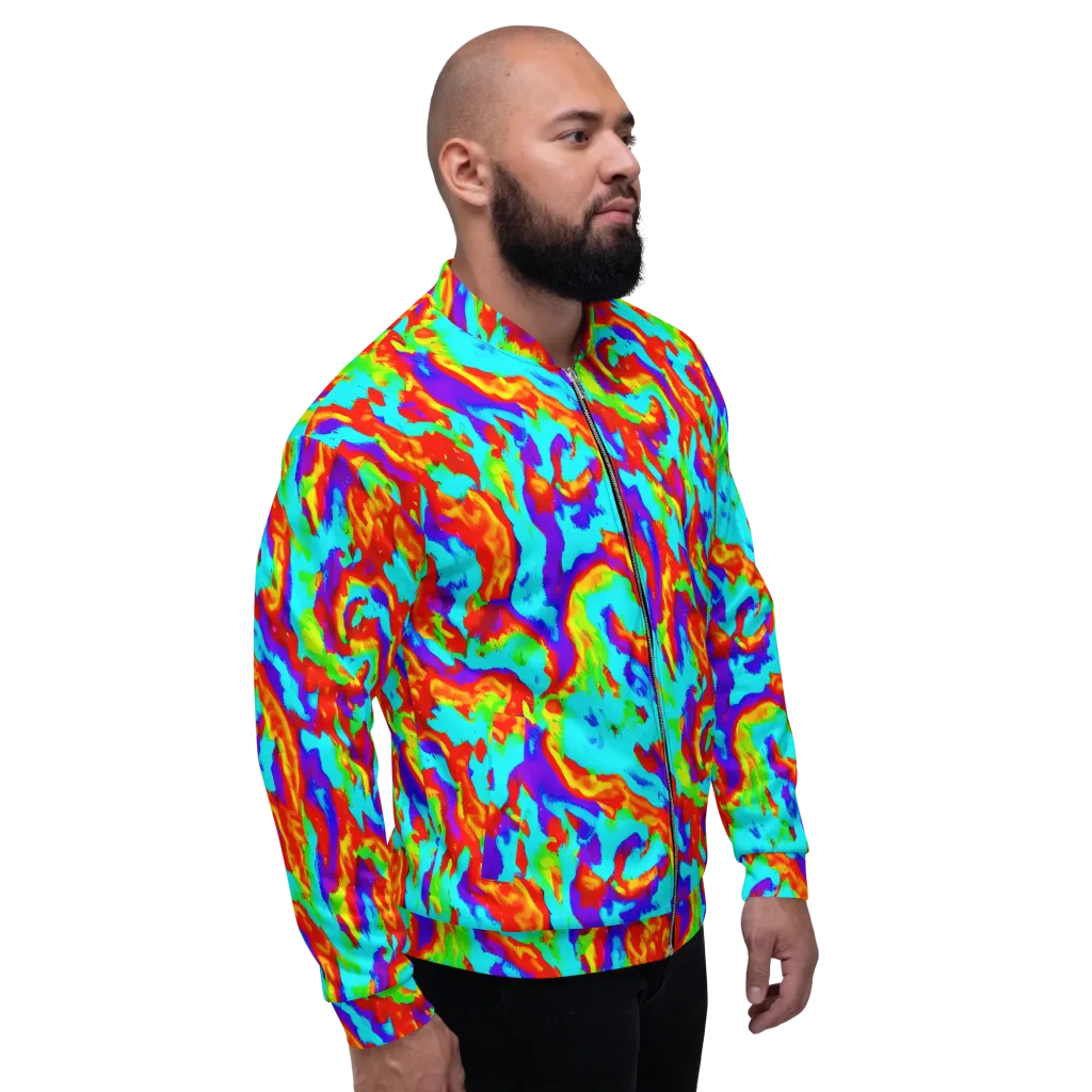 Candy Riot on Bomber Jacket — Right
