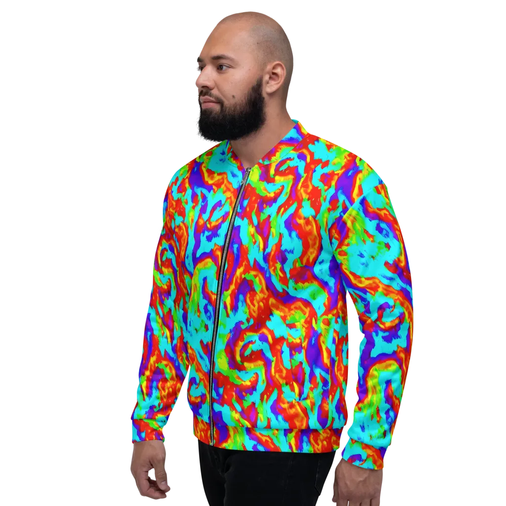 Candy Riot on Bomber Jacket — Left