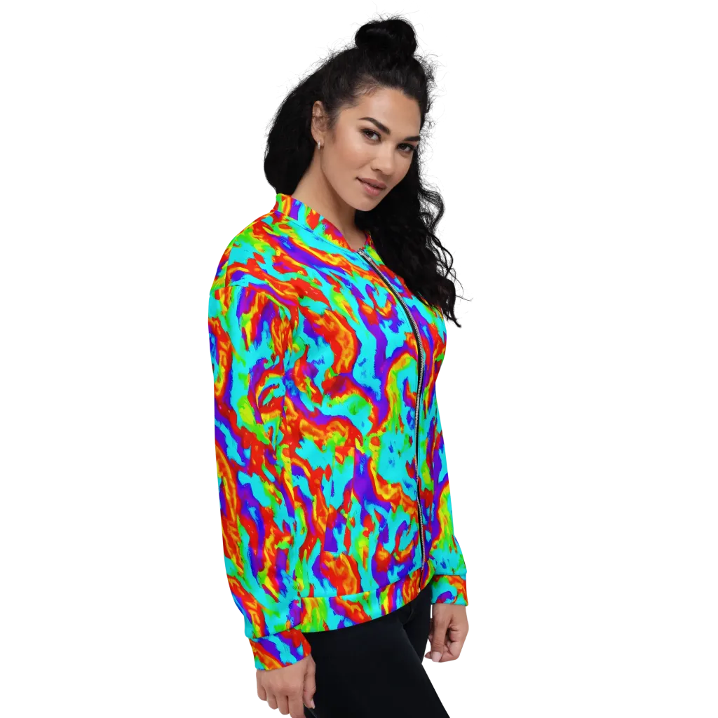 Candy Riot on Bomber Jacket — Right