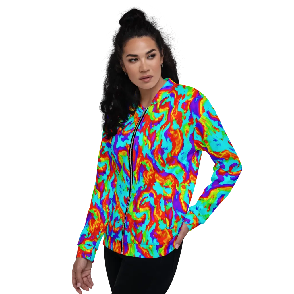 Candy Riot on Bomber Jacket — Left