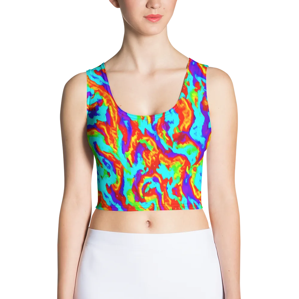Candy Riot on Crop Top — Front