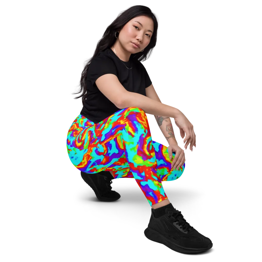 Candy Riot on Leggings with Pockets — Right Front