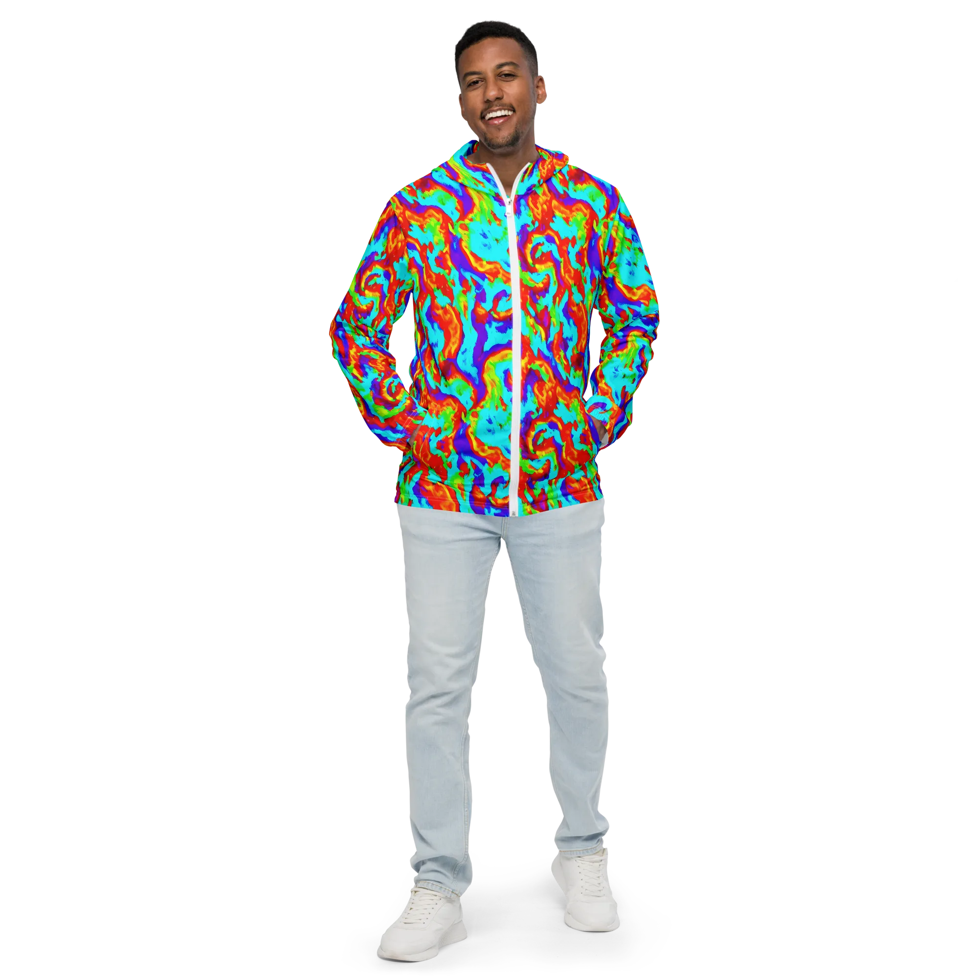 Candy Riot on Men's Windbreaker — Front