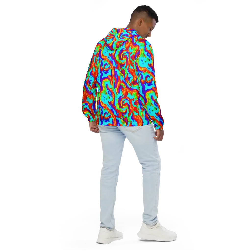 Candy Riot on Men's Windbreaker — Back