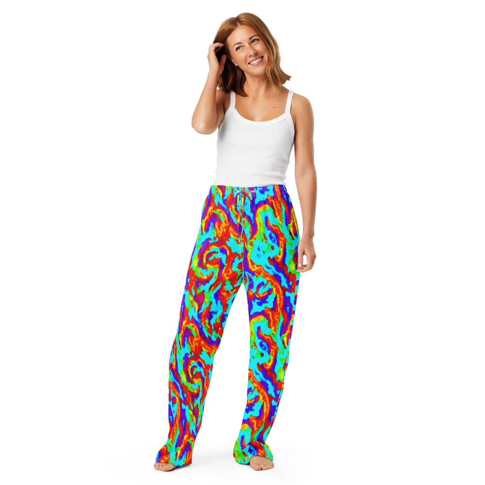 Candy Riot on Women's Pajama Pants — Front