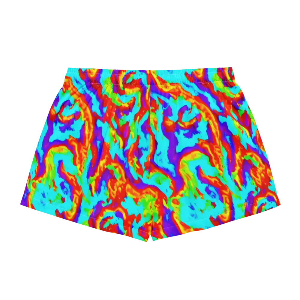 Candy Riot on Women's Pajama Shorts — Back