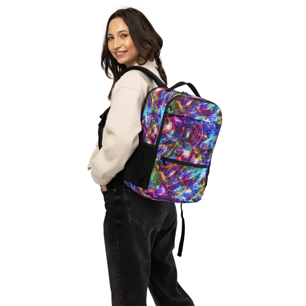Molten Ribbon Reef on Utility Backpack — Back