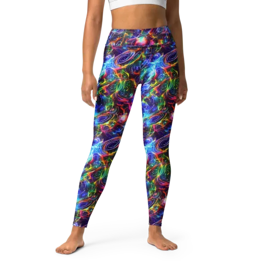 Molten Ribbon Reef on a Yoga Leggings