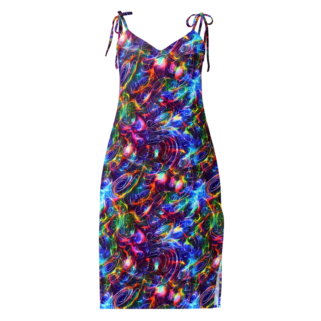 Molten Ribbon Reef on Slip Dress — Front