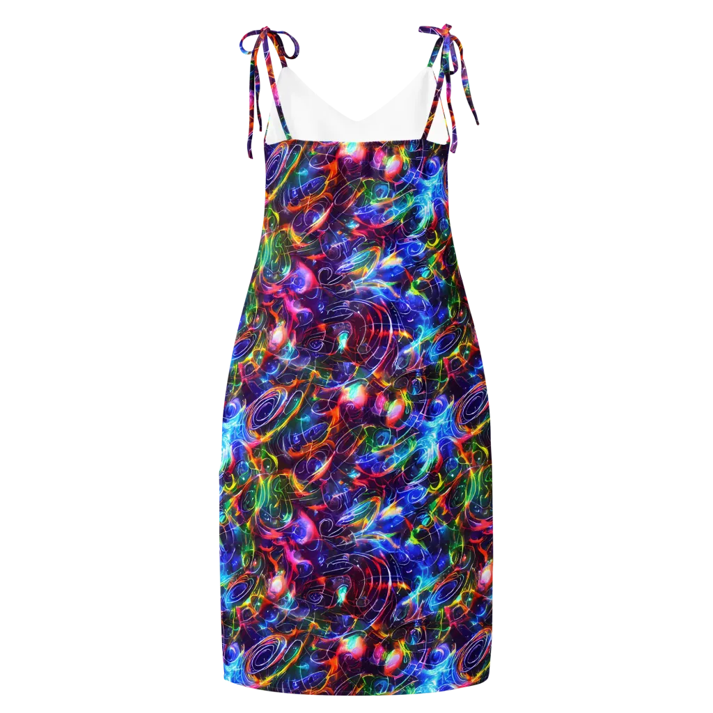Molten Ribbon Reef on Slip Dress — Back