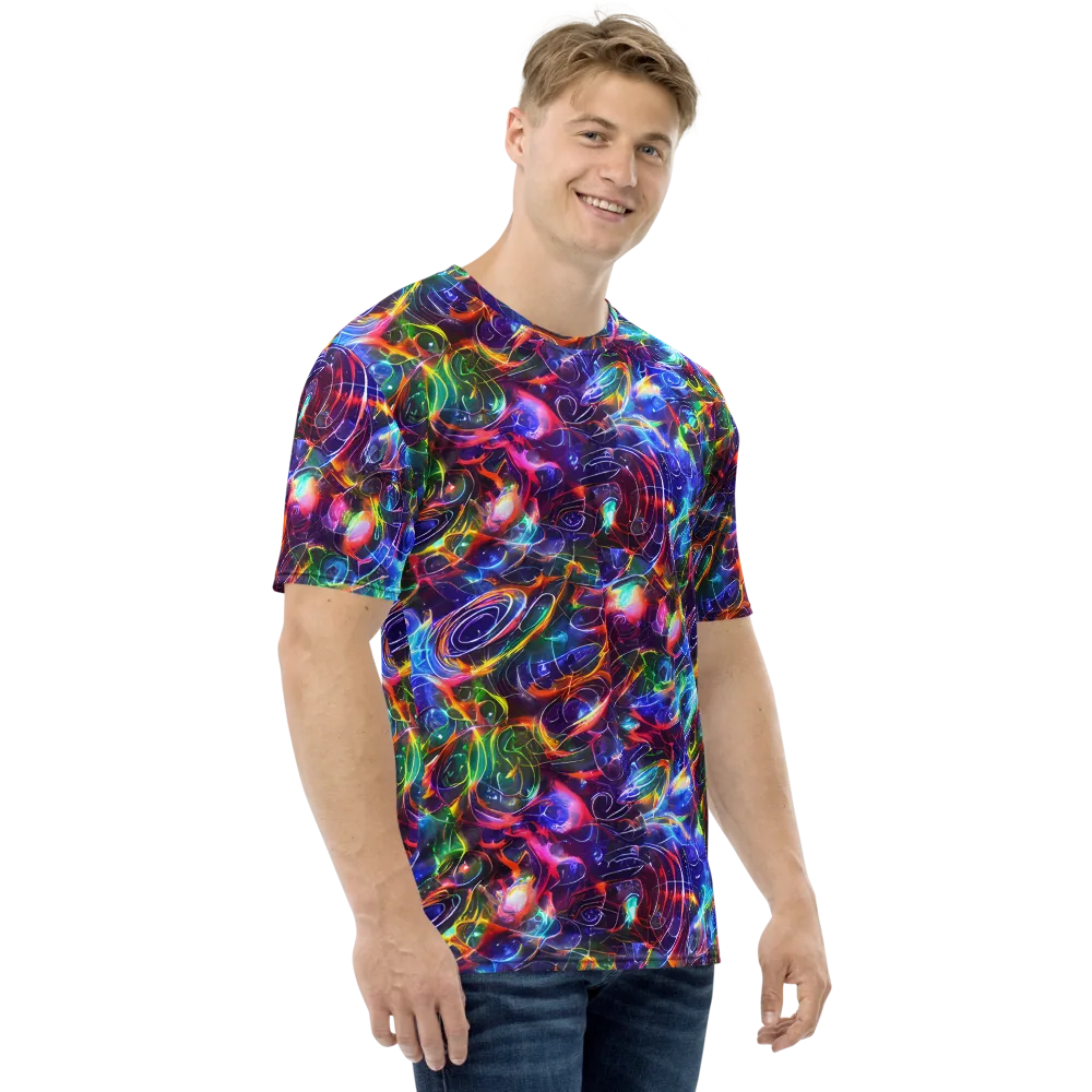Molten Ribbon Reef on Men's Crew Neck T-Shirt — Right