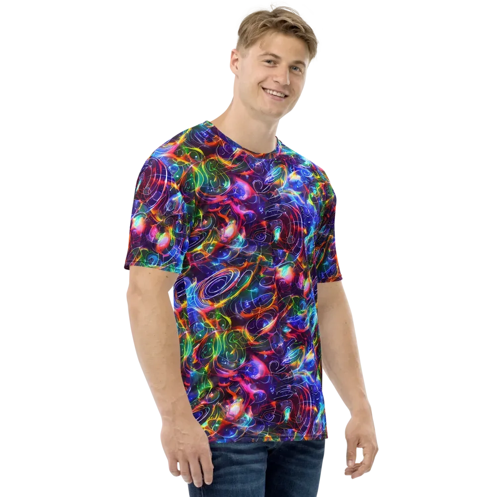 Molten Ribbon Reef on Men's Crew Neck T-Shirt — Right