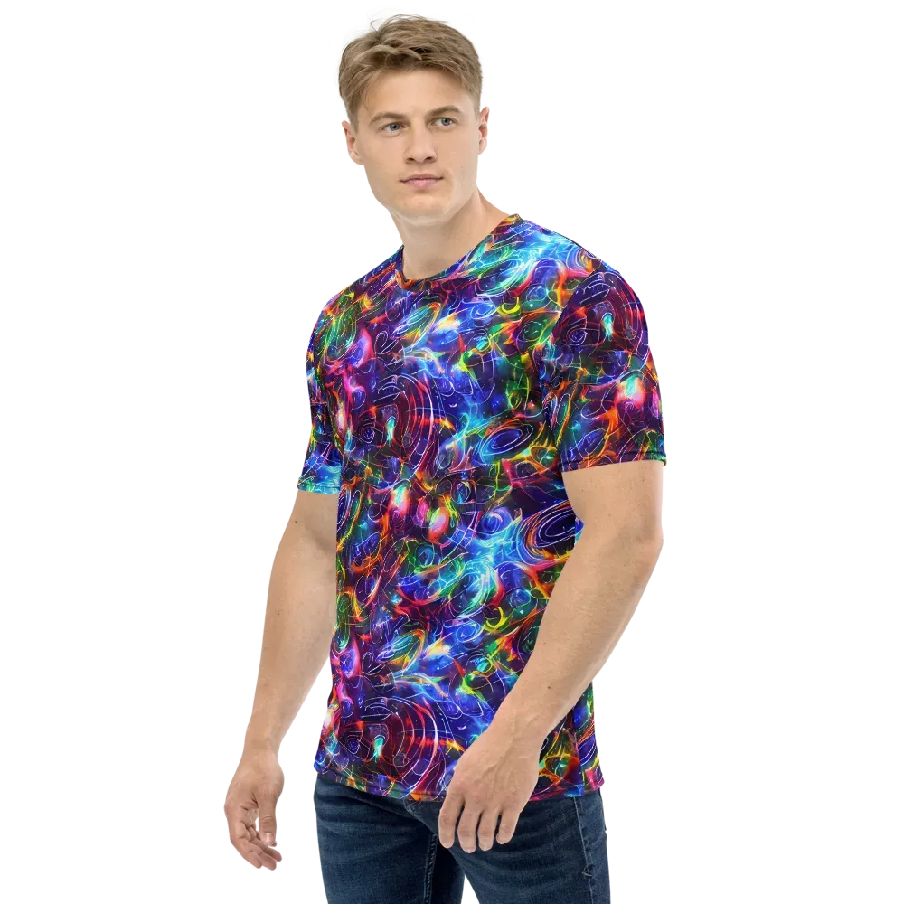 Molten Ribbon Reef on Men's Crew Neck T-Shirt — Left