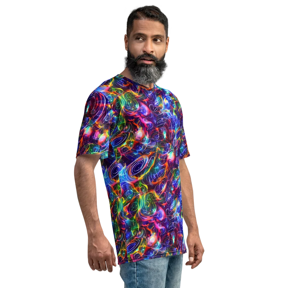 Molten Ribbon Reef on Men's Crew Neck T-Shirt — Right