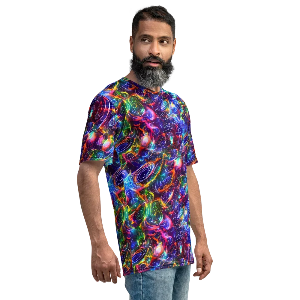 Molten Ribbon Reef on Men's Crew Neck T-Shirt — Right