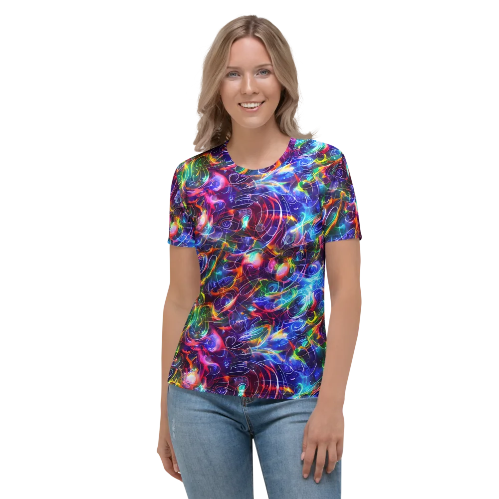 Molten Ribbon Reef on Women's Crew Neck T-Shirt — Front